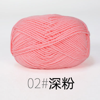 50g/Set Milk Cotton Yarn Knitting Wool for Hand Knitting Yarn Crochet Craft Sweater Hat Threads for Knitting Crochet Supplies