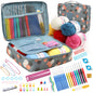 2022 Hot Wool Crochet Kit Storage Bag Ergonomic Knitting Croche Hooks Set Yarn and Sewing Accessories Women Gift For Beginners