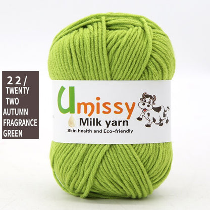 1pc Wholesale Price High Quality Soft Warm DIY Milk Cotton Threads Baby Wool For Hand Knitting Crochet Yarn 50g/PC