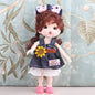 ⚠️16cm BJD Doll Full Set 13 Moveable Joint Dolls Cartoon Dress Bjd Toy Smile Face Newest Dress Make Up Toys Girls Gift Dolls