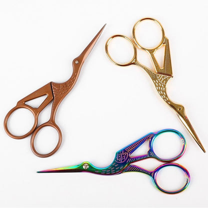 1Pcs Colorful Stainless Steel Antique Scissors European Classic Craft Knitting Sewing Handicraft Scissor DIY Jewelry Tools New