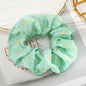 Levao Spring Summer Net Yarn Hair Bow Scrunchies Large Chiffon Women Elastic Hair Band Ponytail Holder Hair Tie Girl Accessories