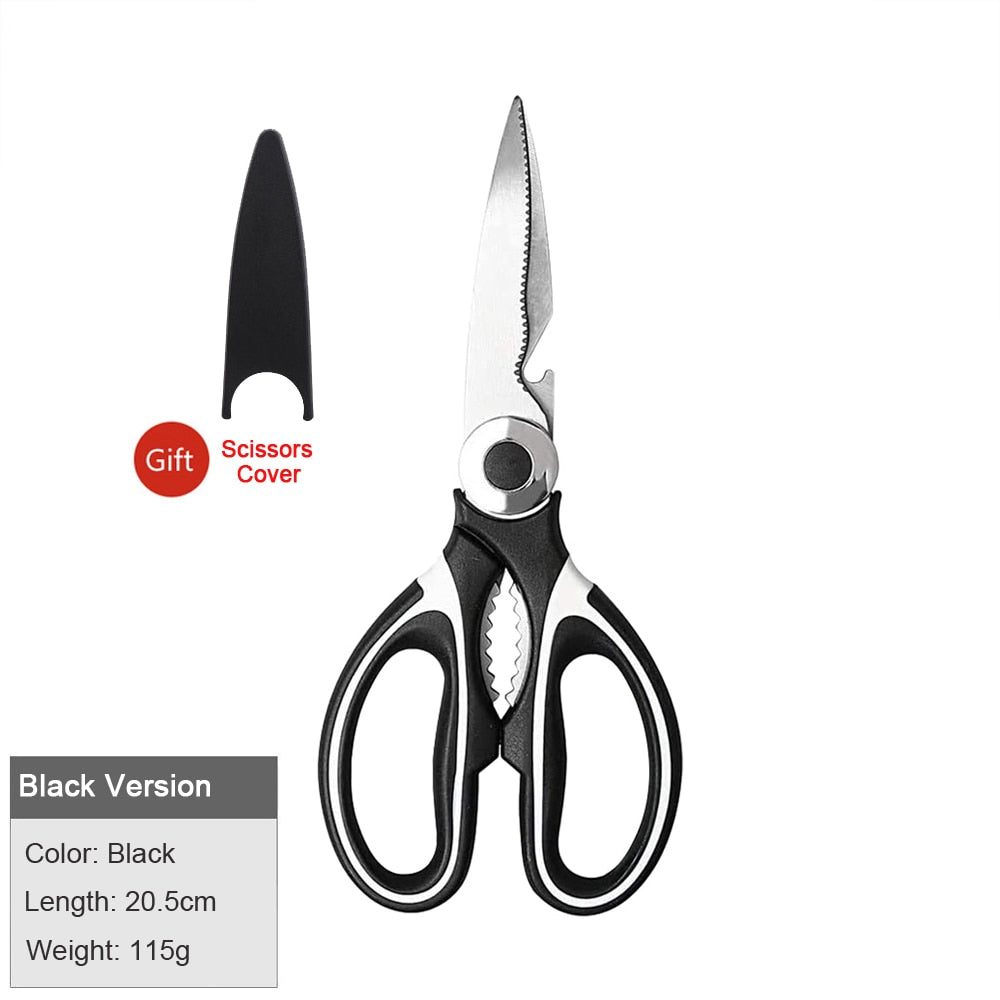 Kitchen Accessories Scissors Stainless Steal Sharp Multi Function Tool Food Scissor For Chicken Vegetable Barbecue Meat Fish