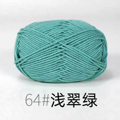 50g/Set Milk Cotton Yarn Knitting Wool for Hand Knitting Yarn Crochet Craft Sweater Hat Threads for Knitting Crochet Supplies