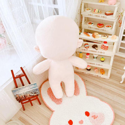 15/20cm DIY Plush Doll Normal/Fat Cotton Doll Body NO Attribute Kits Blank Unembroidery 20cm Plush Attribute Dolls Girls Gifts