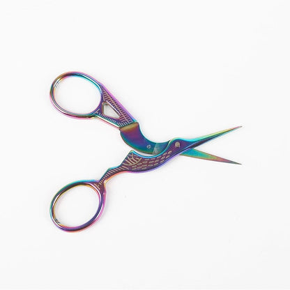 1Pcs Colorful Stainless Steel Antique Scissors European Classic Craft Knitting Sewing Handicraft Scissor DIY Jewelry Tools New