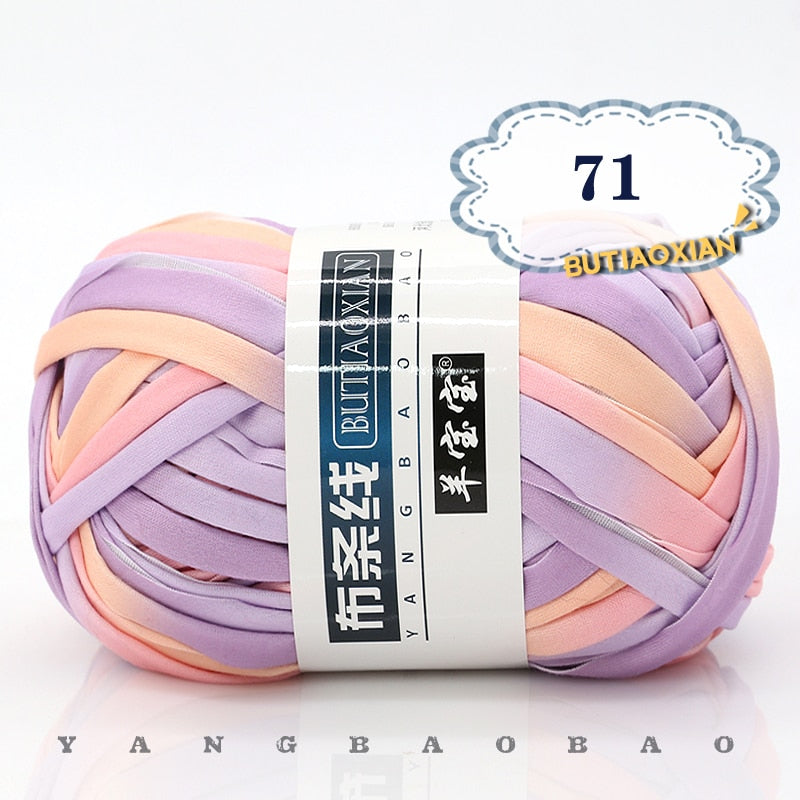 1pc 100g Thick Cloth Yarn Soft Colored Yarn for Hand Knitting Woven Bag Carpet DIY Hand-knitted Material