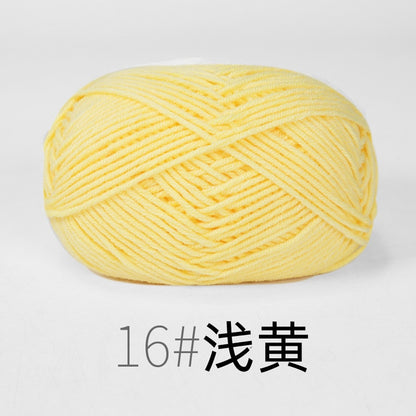 50g/Set Milk Cotton Yarn Knitting Wool for Hand Knitting Yarn Crochet Craft Sweater Hat Threads for Knitting Crochet Supplies