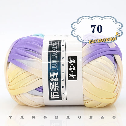 1pc 100g Thick Cloth Yarn Soft Colored Yarn for Hand Knitting Woven Bag Carpet DIY Hand-knitted Material