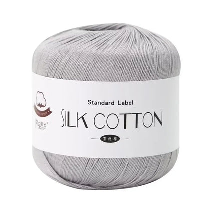 50g/PC Silk Lace Cotton Milk Crochet Yarn Baby Hand-Knitted Warm Soft Knitting Thread for Hand Knitting Supplies Cross Stitch