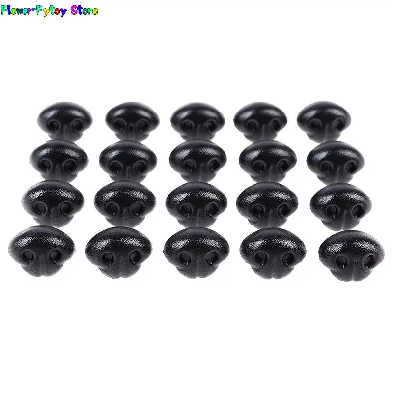 20Pcs Dog Noses Smooth Plug-in Animal Plastic Noses DIY Accessories For Crochet Toy Doll Making Supply Amigurumi Doll 15/18/20mm