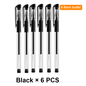 25PCS Gel pen Set Neutral Pen smooth writing fastdry 0.5mm Black blue red color Replacable refill school Stationery Supplies