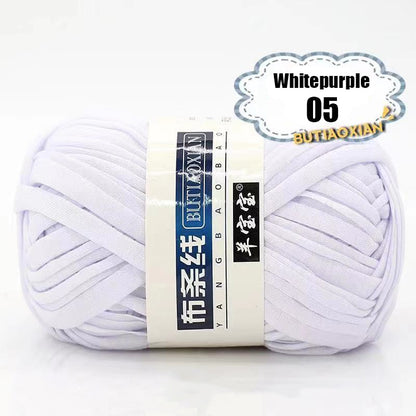 1pc 100g Thick Cloth Yarn Soft Colored Yarn for Hand Knitting Woven Bag Carpet DIY Hand-knitted Material