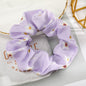 Levao Spring Summer Net Yarn Hair Bow Scrunchies Large Chiffon Women Elastic Hair Band Ponytail Holder Hair Tie Girl Accessories