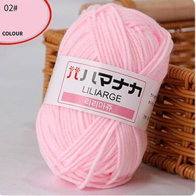 Milk Sweet Soft Cotton Baby Knitting Wool Yarn Thick Yarn Fiber Velvet Yarn Hand Knitting Wool Crochet Yarn for DIY Sweater