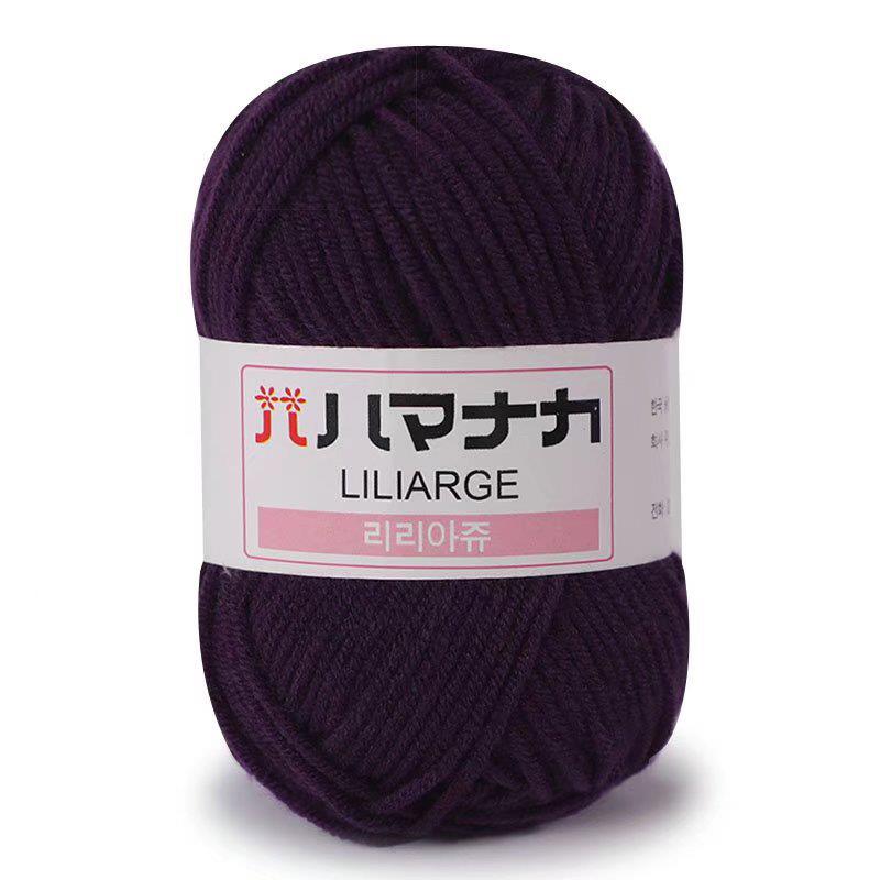 25g Soft Milk Cotton Knitting Yarn Anti-Pilling High Quality Knitting 4ply Cotton Yarn For Crochet Scarf Sweater Hat Doll Craft