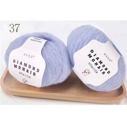 25g/pc Mohair Yarn Crochet Soft Warm Baby Wool Yarn For Hand knitting Sweater And Shawl