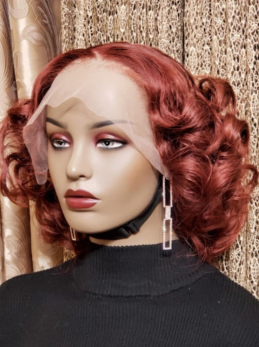 GLACEDSTYLE 16" Lace Front Custom Human Hair Wig - Ready to Wear 180% Density