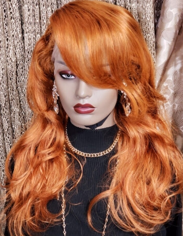 GLACEDSTYLE 22" Lace Front Human Hair Custom Wig - Pre-Plucked, Styled, Ready to Wear 180 Density