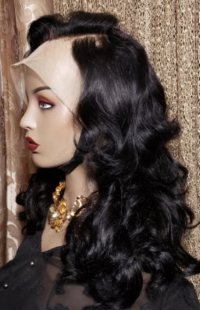 GLACEDSTYLE 18" 280 Density Luxury 13x4 Lace Front 100% Human Hair Custom Made Wig