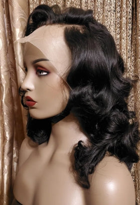 GLACEDSTYLE 18" 280 Density Luxury 13x4 Lace Front 100% Human Hair Custom Made Wig