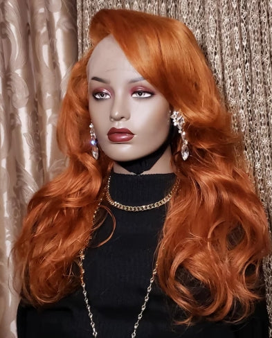 GLACEDSTYLE 22" Lace Front Human Hair Custom Wig - Pre-Plucked, Styled, Ready to Wear 180 Density