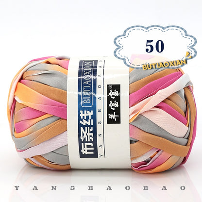 1pc 100g Thick Cloth Yarn Soft Colored Yarn for Hand Knitting Woven Bag Carpet DIY Hand-knitted Material