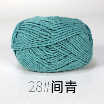 50g/Set Milk Cotton Yarn Knitting Wool for Hand Knitting Yarn Crochet Craft Sweater Hat Threads for Knitting Crochet Supplies