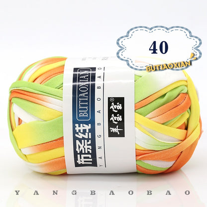 1pc 100g Thick Cloth Yarn Soft Colored Yarn for Hand Knitting Woven Bag Carpet DIY Hand-knitted Material