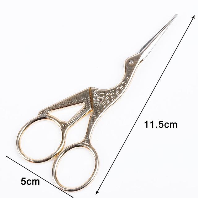 1Pcs Colorful Stainless Steel Antique Scissors European Classic Craft Knitting Sewing Handicraft Scissor DIY Jewelry Tools New