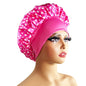 New Satin Bonnet Silk Night Sleeping Cap For Women Curly Braid Hair Multi Style Printing