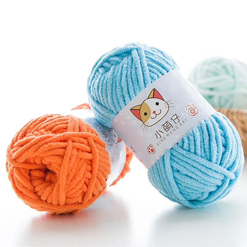 50 Grams/Ball Handmade DIY Knitting Yarn Wool Line Baby Scarf Hat Soft Thickness Line Crochet Yarn for Knitting Wholesale