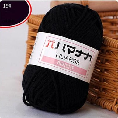 Milk Sweet Soft Cotton Baby Knitting Wool Yarn Thick Yarn Fiber Velvet Yarn Hand Knitting Wool Crochet Yarn for DIY Sweater