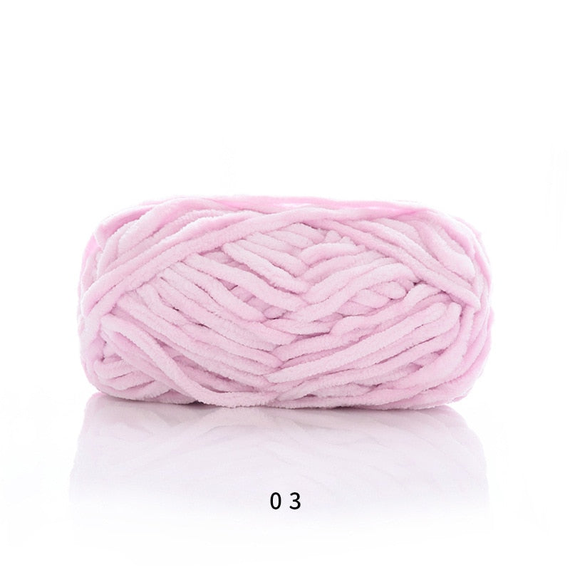 100g / 80M Chenille Velvet Yarn Knitting Wool Thick Warm Crochet Knitting Yarns Cotton Baby Wool DIY hand-knitted Sweater