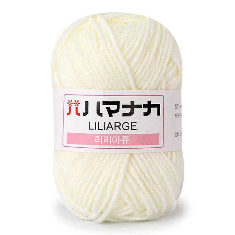 25g Soft Milk Cotton Knitting Yarn Anti-Pilling High Quality Knitting 4ply Cotton Yarn For Crochet Scarf Sweater Hat Doll Craft