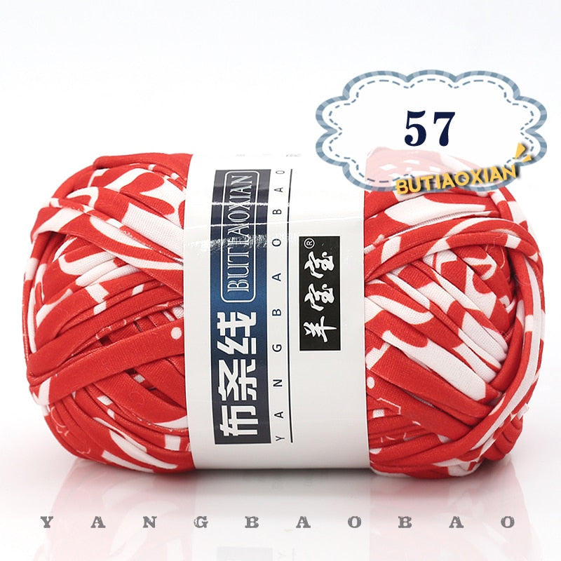 1pc 100g Thick Cloth Yarn Soft Colored Yarn for Hand Knitting Woven Bag Carpet DIY Hand-knitted Material