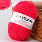 Milk Sweet Soft Cotton Baby Knitting Wool Yarn Thick Yarn Fiber Velvet Yarn Hand Knitting Wool Crochet Yarn for DIY Sweater