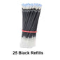 25PCS Gel pen Set Neutral Pen smooth writing fastdry 0.5mm Black blue red color Replacable refill school Stationery Supplies