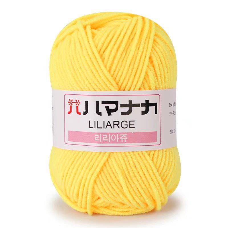 25g Soft Milk Cotton Knitting Yarn Anti-Pilling High Quality Knitting 4ply Cotton Yarn For Crochet Scarf Sweater Hat Doll Craft