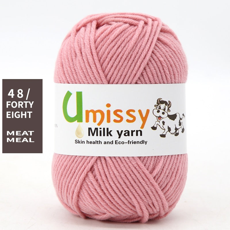 1pc Wholesale Price High Quality Soft Warm DIY Milk Cotton Threads Baby Wool For Hand Knitting Crochet Yarn 50g/PC