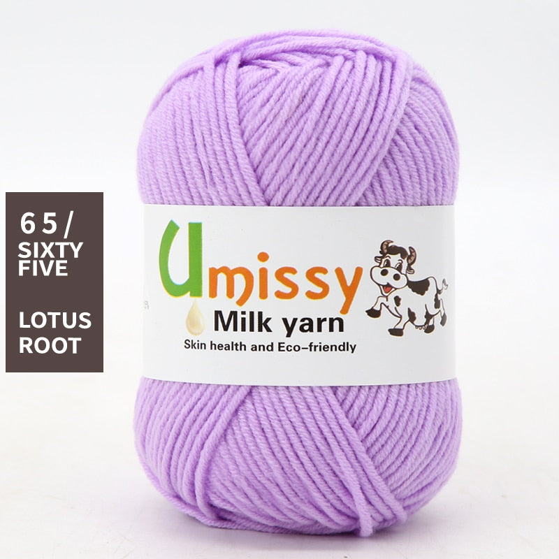 1pc Wholesale Price High Quality Soft Warm DIY Milk Cotton Threads Baby Wool For Hand Knitting Crochet Yarn 50g/PC