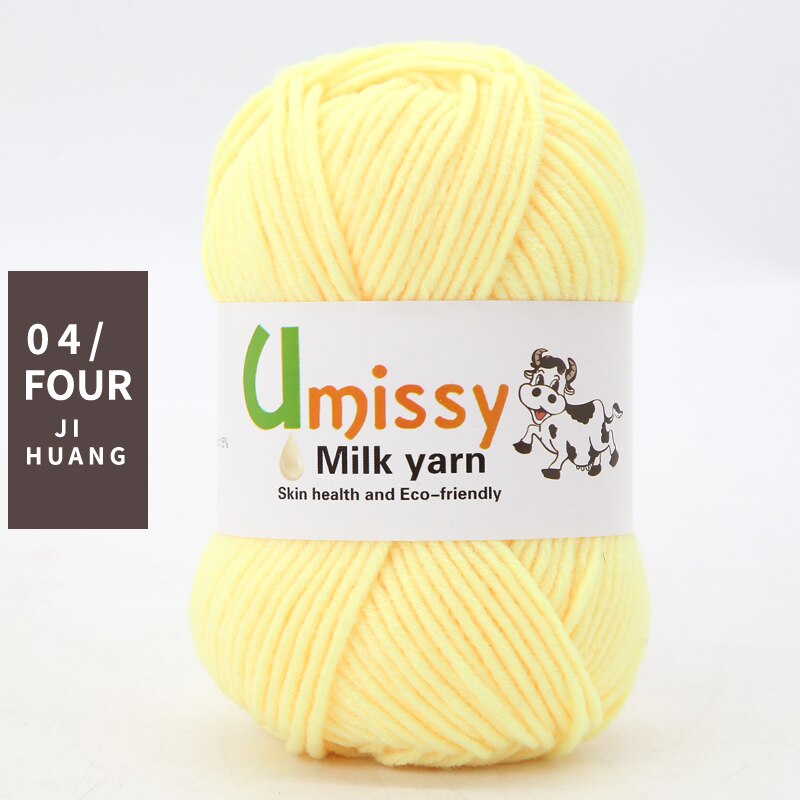 1pc Wholesale Price High Quality Soft Warm DIY Milk Cotton Threads Baby Wool For Hand Knitting Crochet Yarn 50g/PC