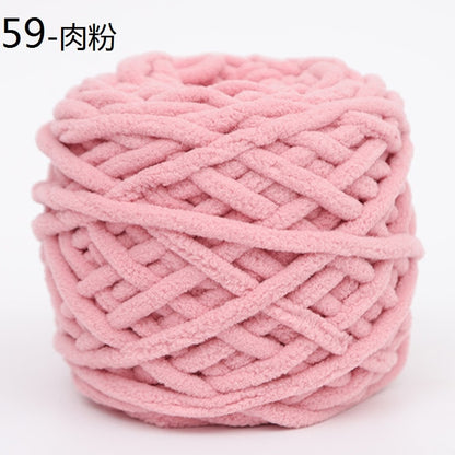 100g/ball Chenille Knitting Yarn Soft Ice Strip Line Cotton Yarn DIY Wool Yarn for Hand Knitting Scarf Thick Wool Yarn Wholesale