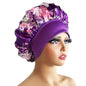 New Satin Bonnet Silk Night Sleeping Cap For Women Curly Braid Hair Multi Style Printing