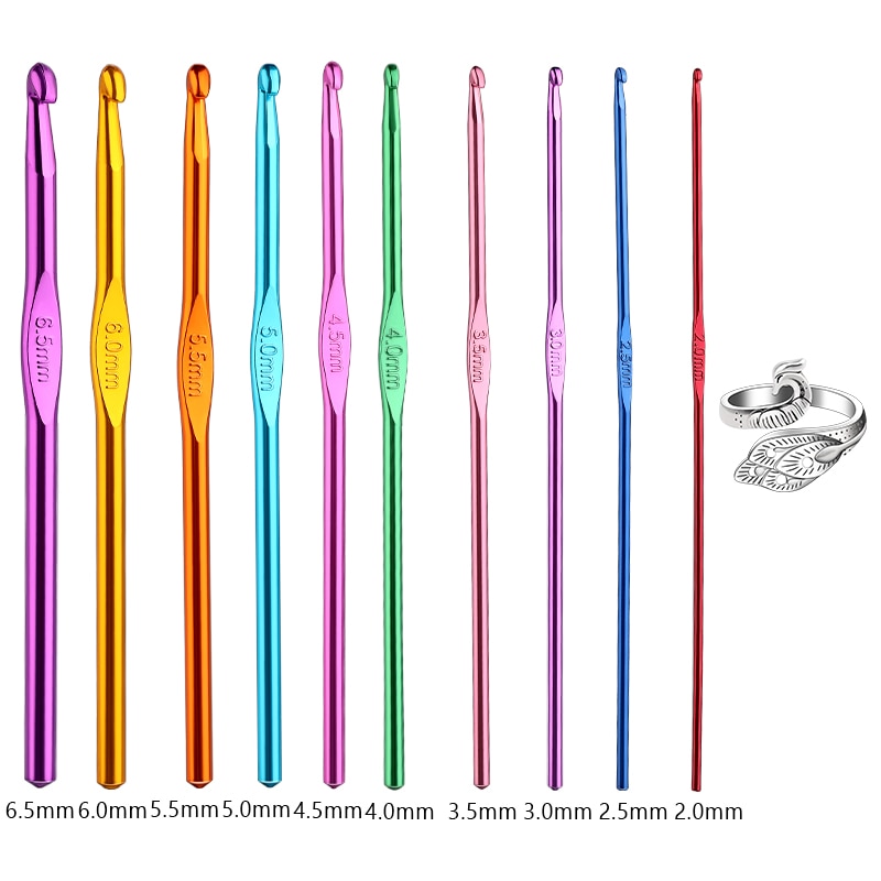 Multiple Sizes Crochet Hooks Set Random Colors Needle Knitting Set Crochet Needles For Knitting Crochet Set of Hooks Knitting