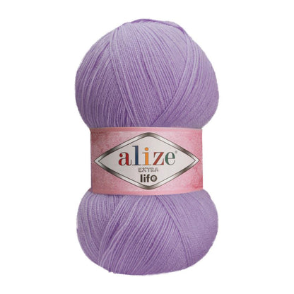 Extra Life Knitted Yarn-23 Color Options 480 Meters(100gr) Hand Knitting Yarn Ball - Alize Extra Life- Acrylic-DIY