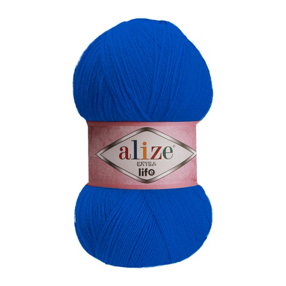 Extra Life Knitted Yarn-23 Color Options 480 Meters(100gr) Hand Knitting Yarn Ball - Alize Extra Life- Acrylic-DIY