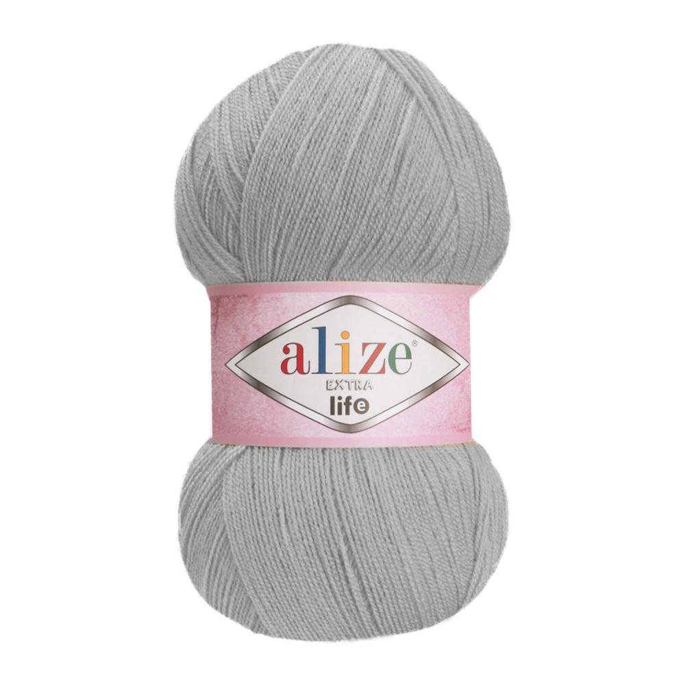 Extra Life Knitted Yarn-23 Color Options 480 Meters(100gr) Hand Knitting Yarn Ball - Alize Extra Life- Acrylic-DIY