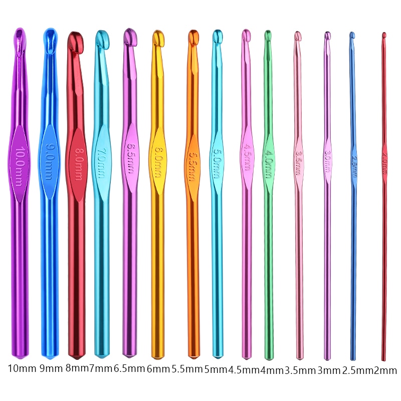 Multiple Sizes Crochet Hooks Set Random Colors Needle Knitting Set Crochet Needles For Knitting Crochet Set of Hooks Knitting