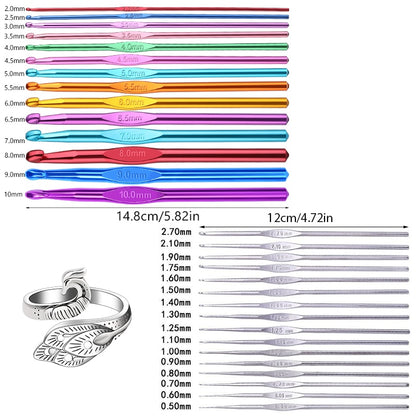 Multiple Sizes Crochet Hooks Set Random Colors Needle Knitting Set Crochet Needles For Knitting Crochet Set of Hooks Knitting